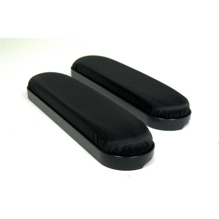 Dr. Kroll&Aposs 10 x 2 x 4 in. Nylon Padded Desk Length Armrests Universal Fit for Wheelchair- Black - Set of 2 DR3656931